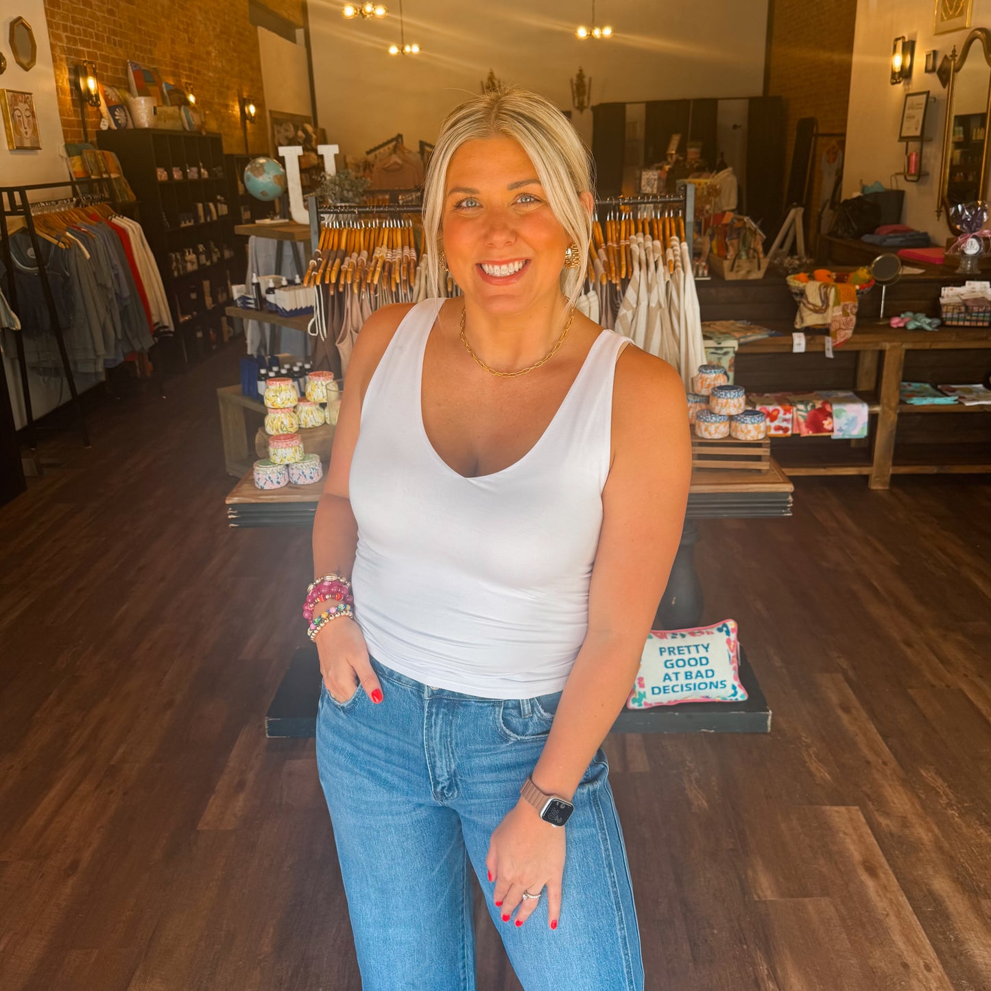 Plus Basic V-Neck Tank