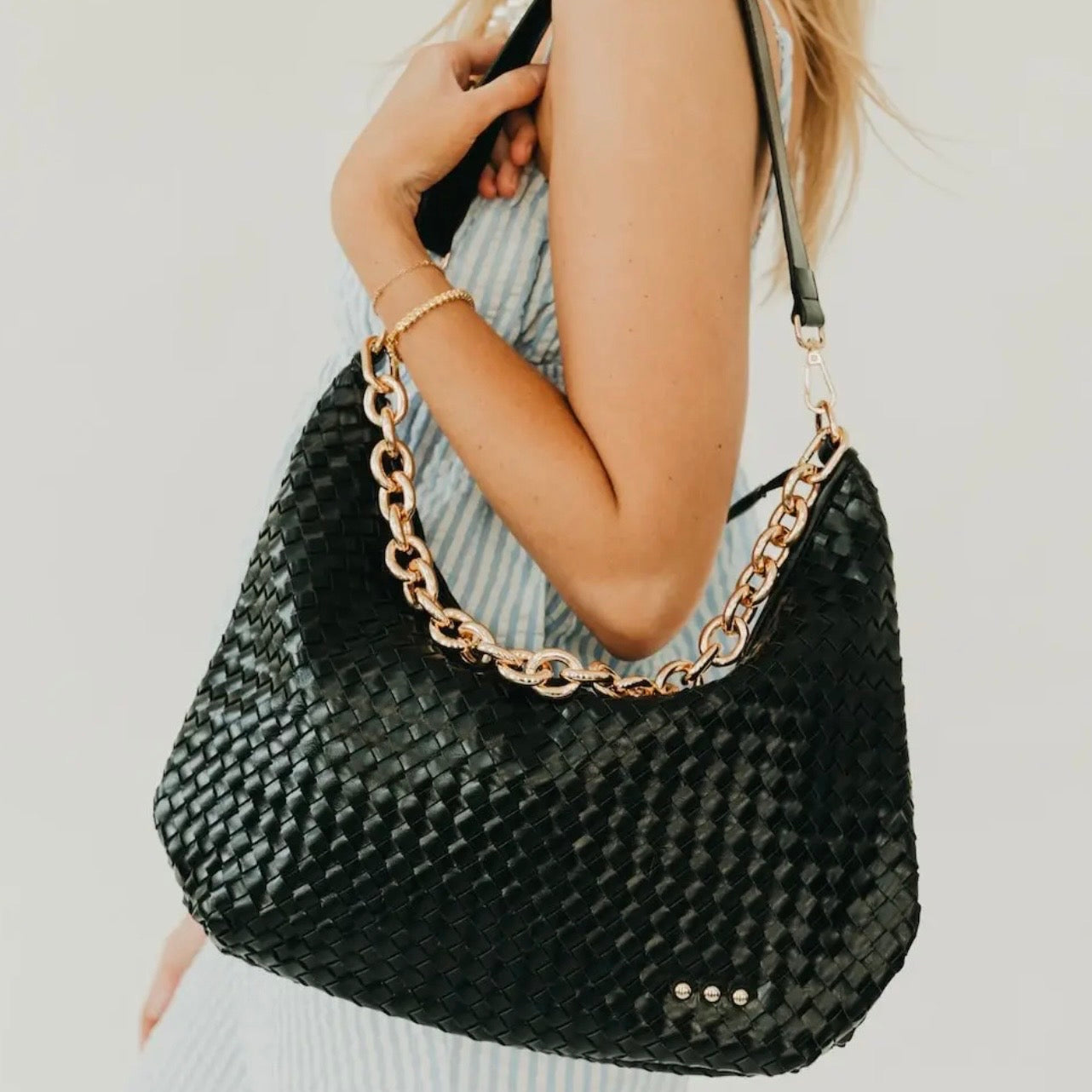 Sienna Slouchy Woven Shoulder Bag