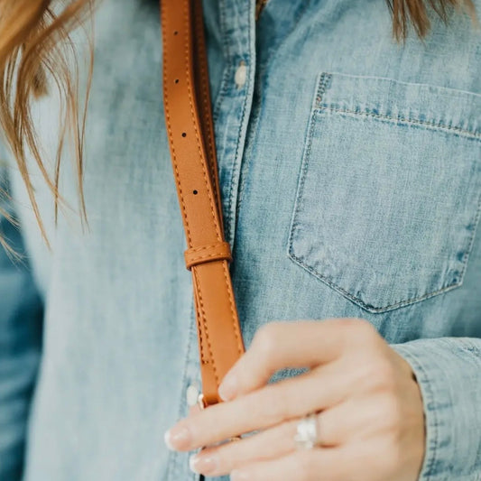 Minimalist Vegan Leather Crossbody Strap