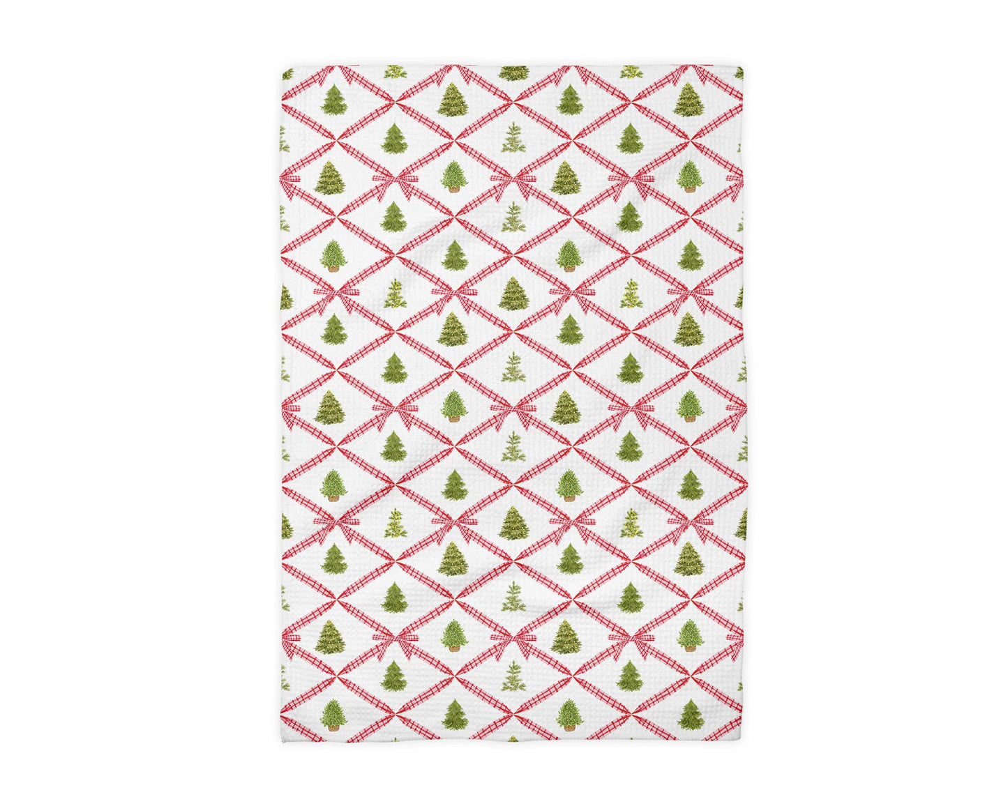 Christmas Tree Plaid Bow Holiday Home Decor