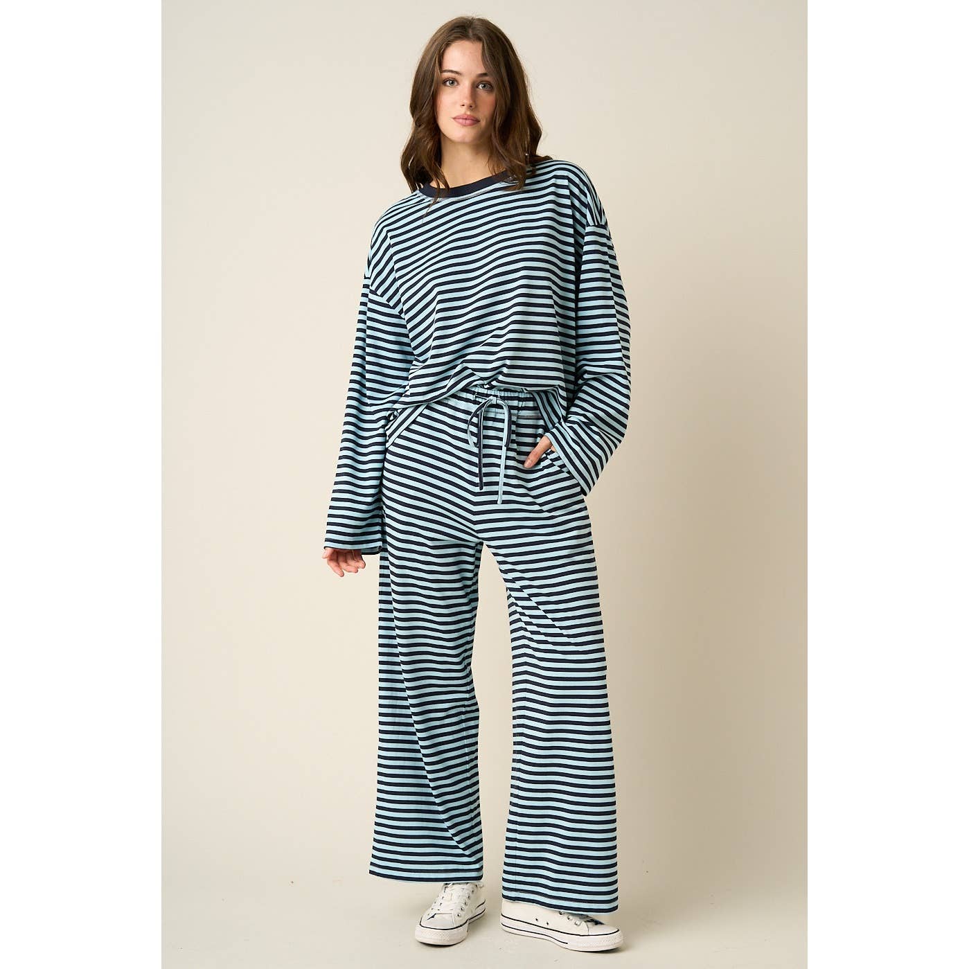 Striped Print Lounge Set
