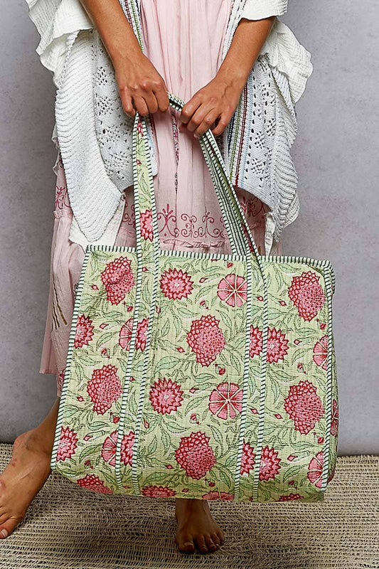 Bohemian Mint Tote Bag