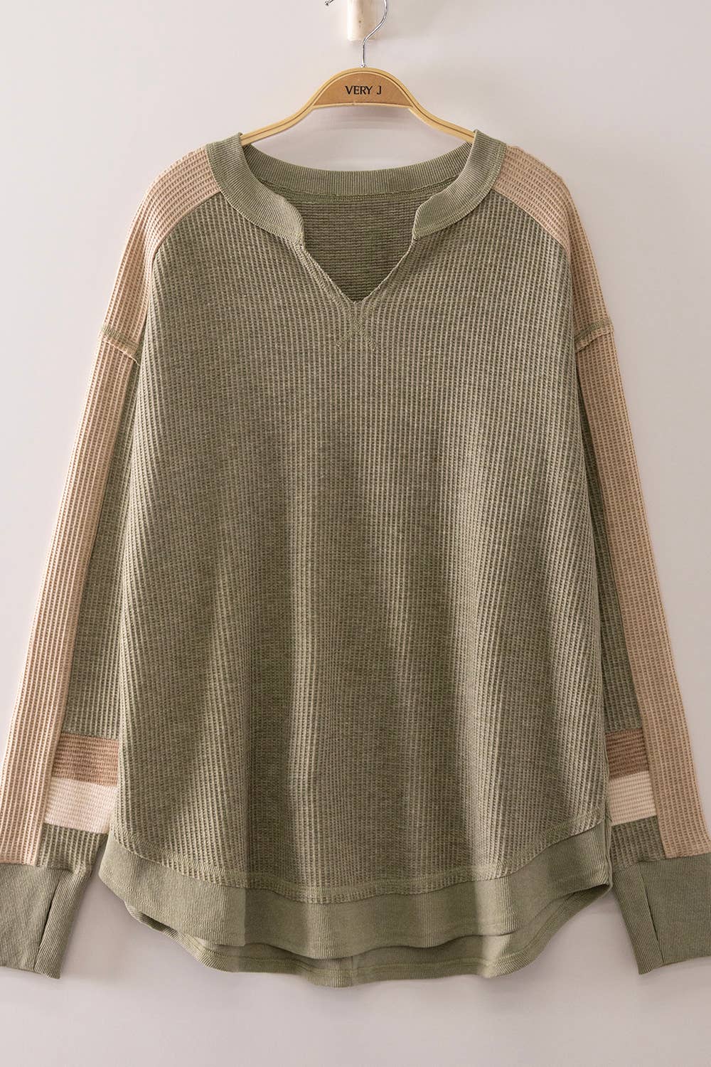 Waffle Knit Pullover Sweater