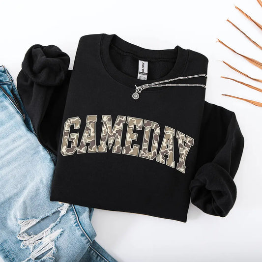 Camo Game Day Crew Neck