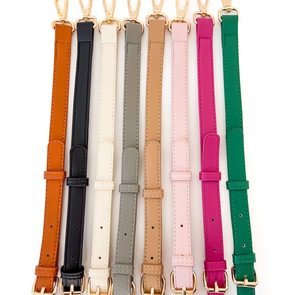 Minimalist Vegan Leather Crossbody Strap