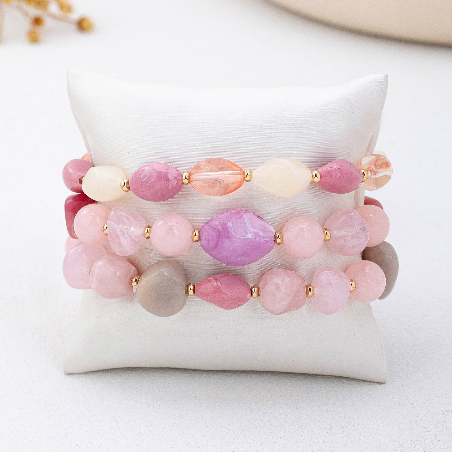 Boho Multi-Color Beaded Bracelet Set