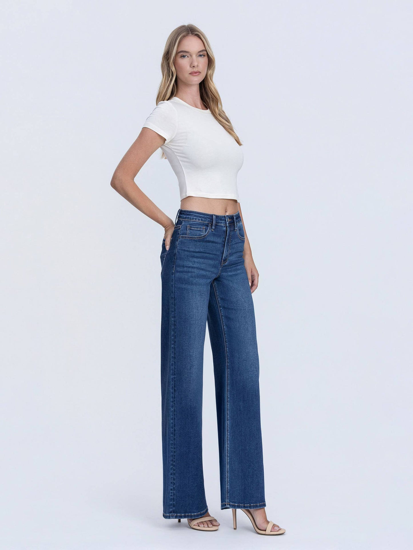 Vervet by Flying Monkey Super High Rise Wide Leg Jean