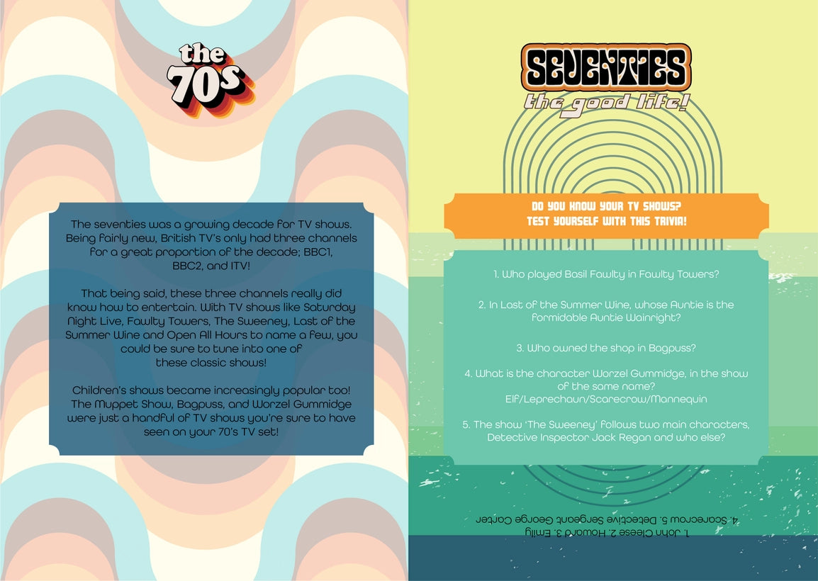 How 70s Are You? Trivia Gift Book