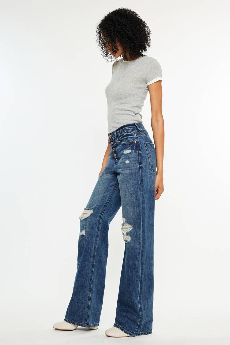 Kan Can Ultra High Rise 90’s Flare  Jeans