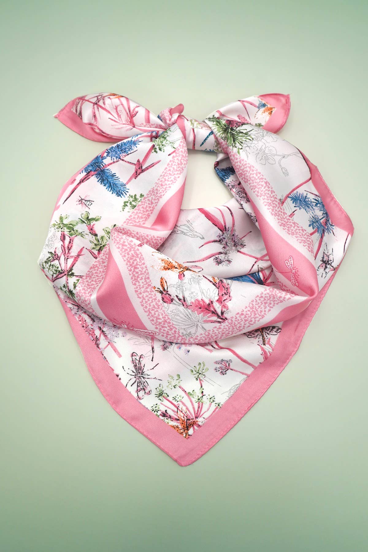 Pink Print Bandana