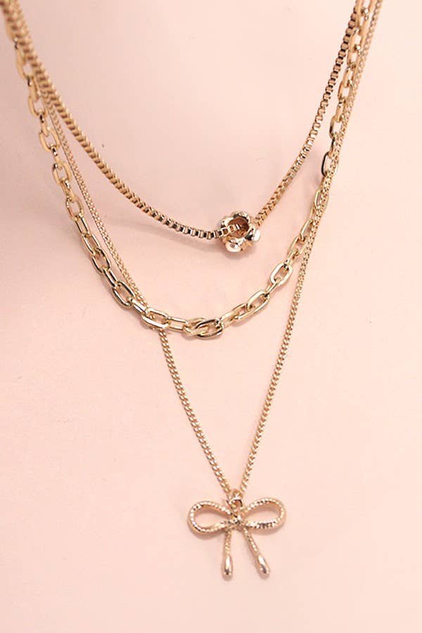 Bow Charm Necklace
