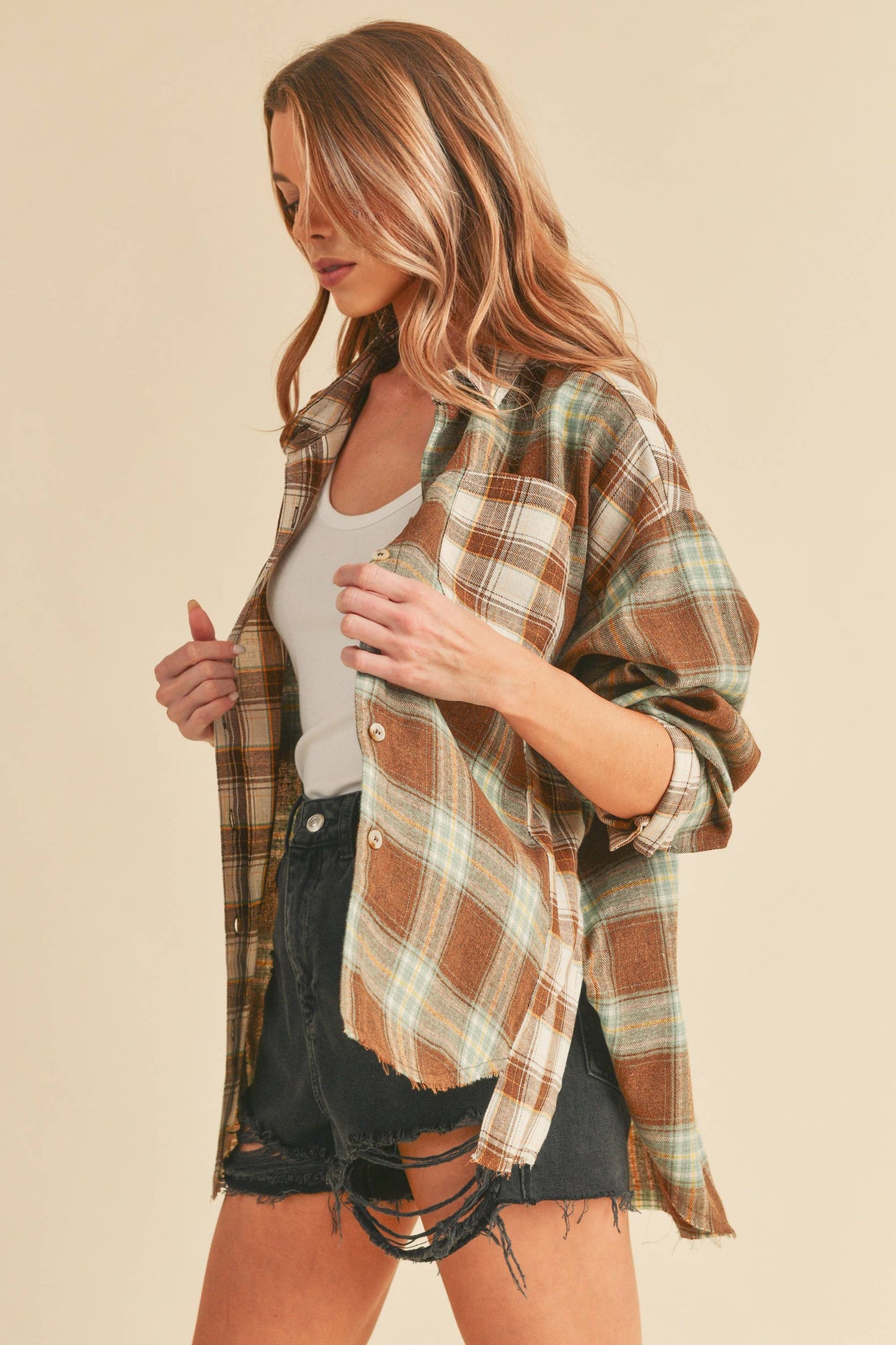 Brown Noelle Flannel Shirt