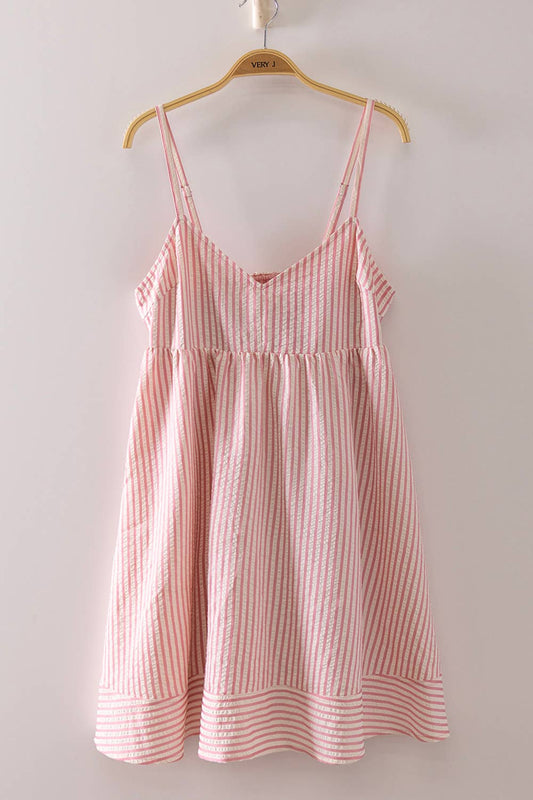 Stripe Bow Babydoll Sundress