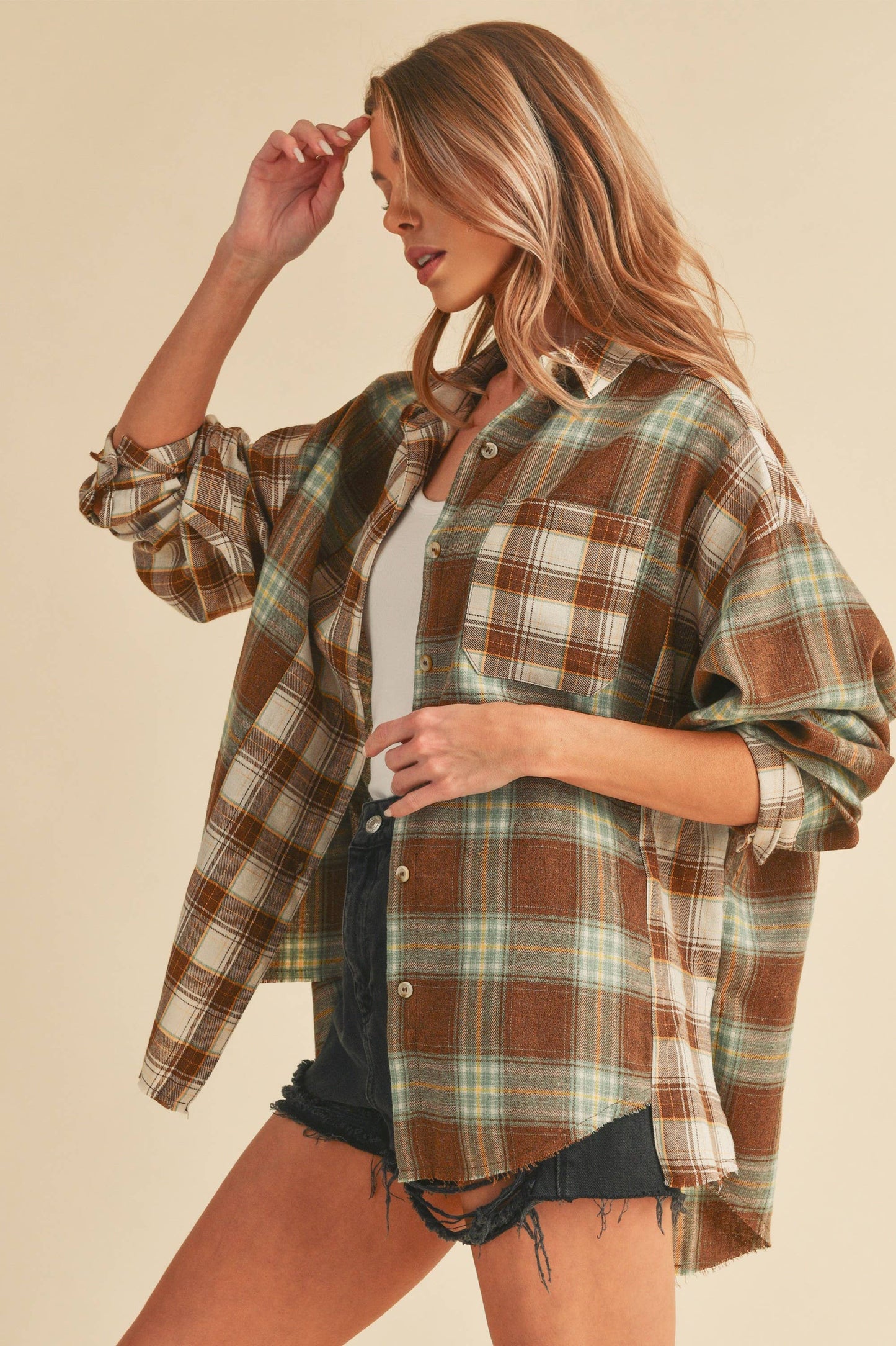 Brown Noelle Flannel Shirt