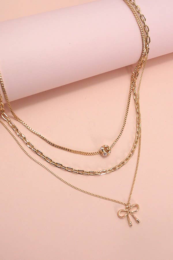 Bow Charm Necklace