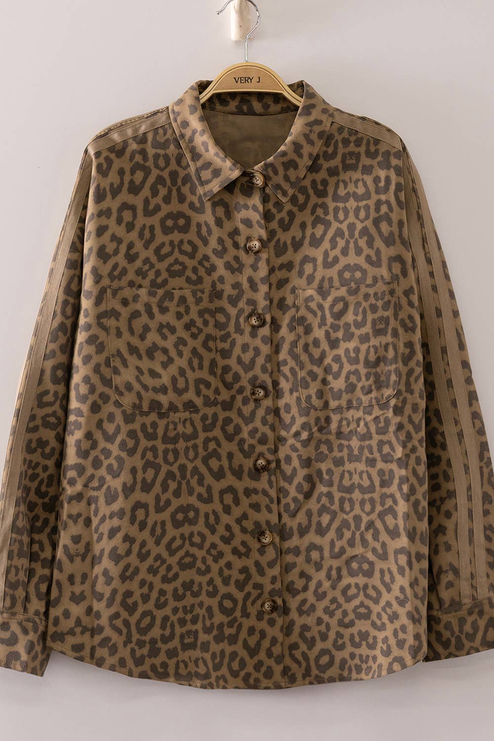 Leopard Print Utility Shirt