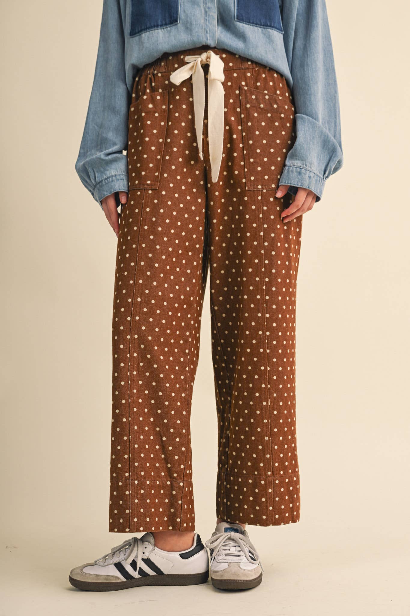 Polka Dot Wide Leg Pants
