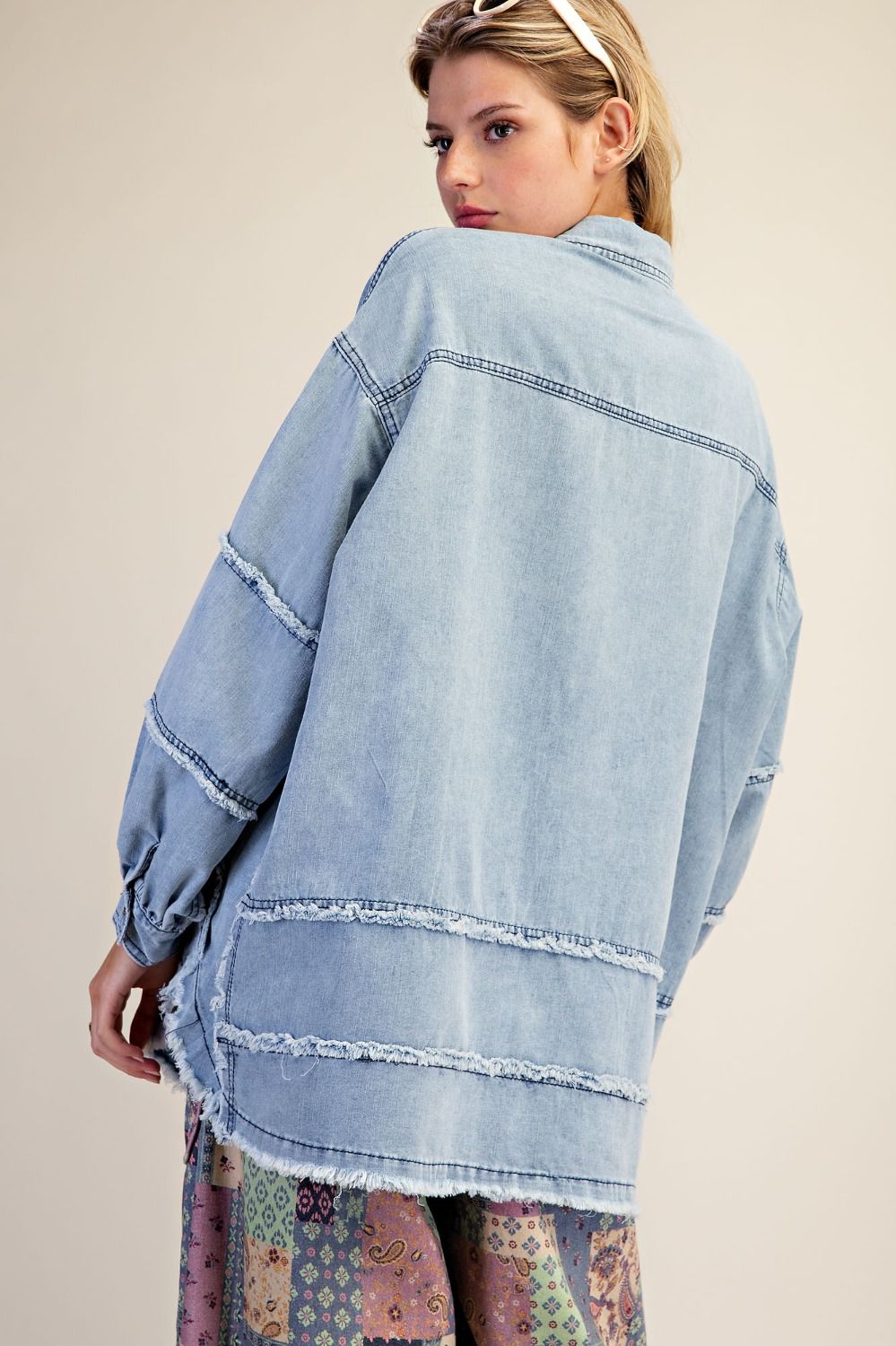 Acid Washed Denim Shirt / Shacket