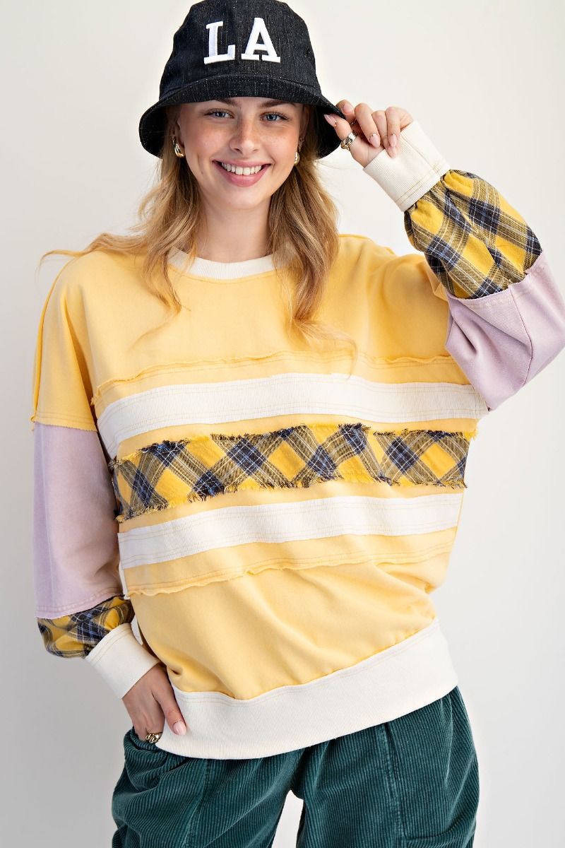Easel Plaid and Color Mix Crew