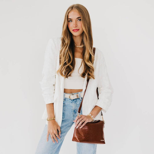 Moira Croc Embossed Crossbody